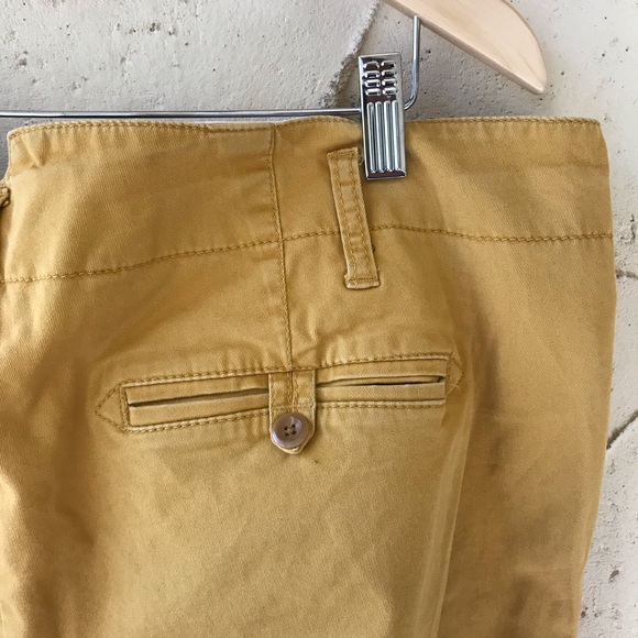 Mustard Cropped Chinos Plus Size Lands End - Picture 6 of 9
